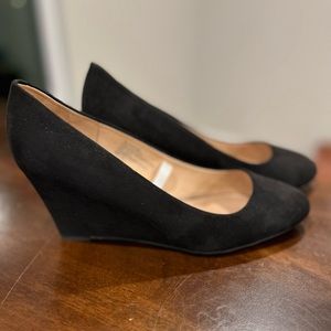 A New Day Velvet Wedge